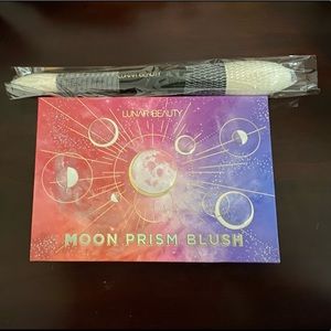 Lunar Beauty Moon Prism Blush Palette and Face Brush
